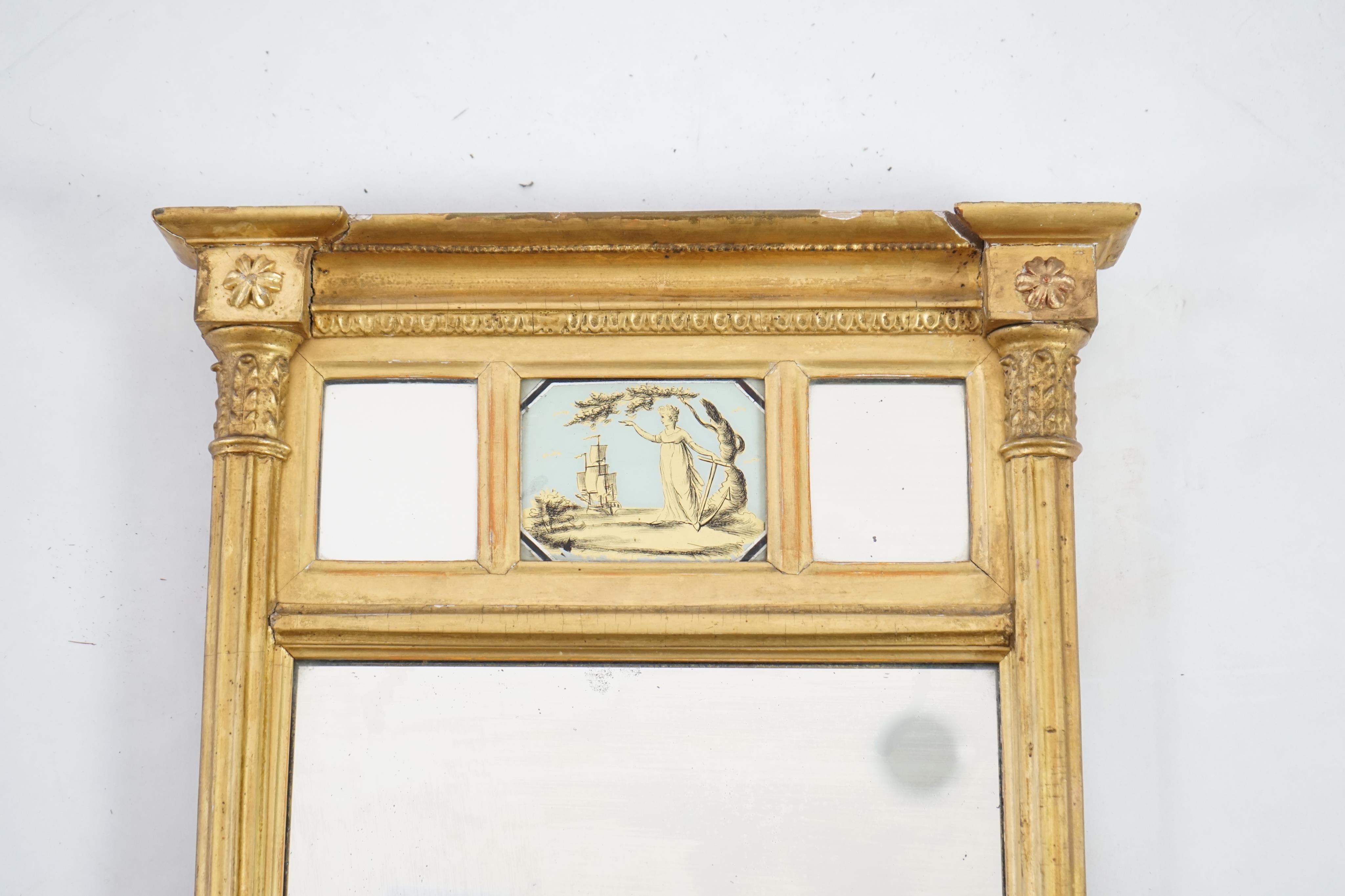 A Regency giltwood and gesso pier glass